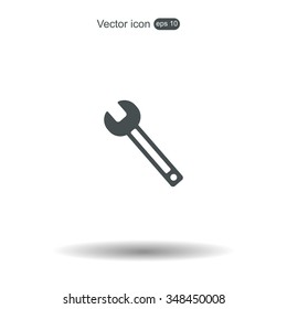 wrench icon , vector illustration