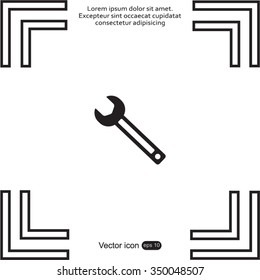 wrench icon , vector illustration