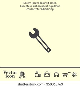 wrench icon , vector illustration