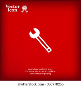 wrench icon , vector illustration
