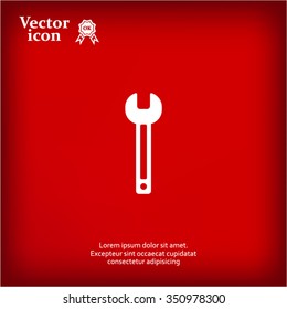 wrench icon , vector illustration