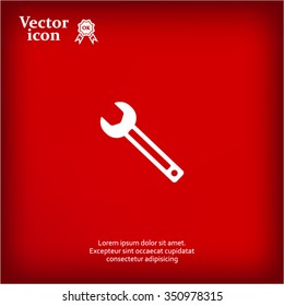 wrench icon , vector illustration