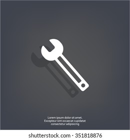 wrench icon , vector illustration
