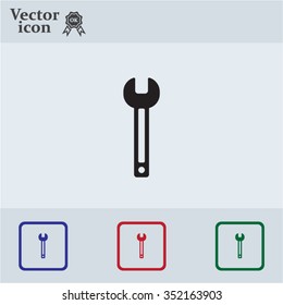 wrench icon , vector illustration