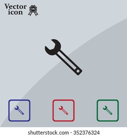 wrench icon , vector illustration