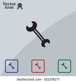 wrench icon , vector illustration