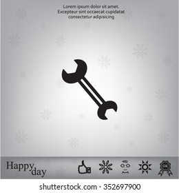 wrench icon , vector illustration
