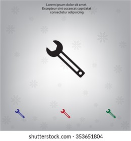 wrench icon , vector illustration