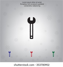 wrench icon , vector illustration