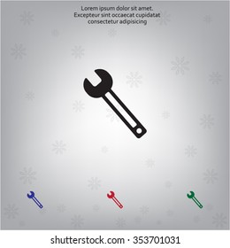 wrench icon , vector illustration
