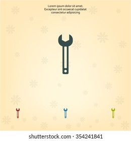 wrench icon , vector illustration