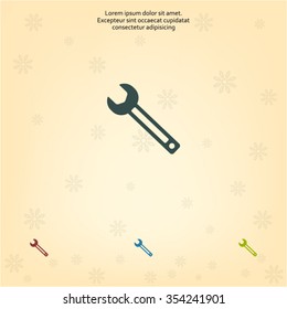 wrench icon , vector illustration