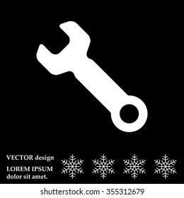 wrench icon , vector illustration