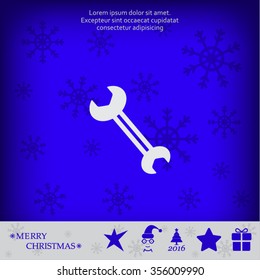 wrench icon , vector illustration