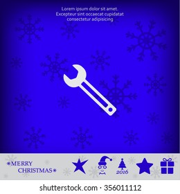 wrench icon , vector illustration