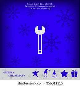 wrench icon , vector illustration