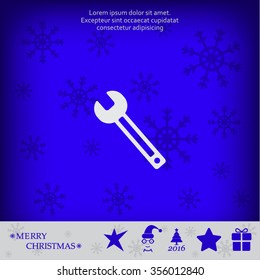 wrench icon , vector illustration