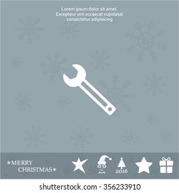 wrench icon , vector illustration