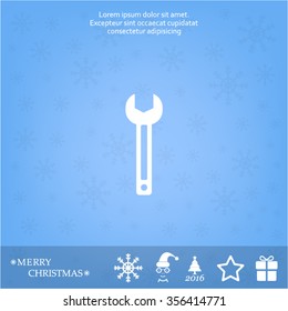 wrench icon , vector illustration