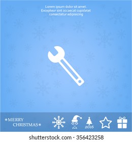 wrench icon , vector illustration