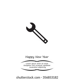 wrench icon , vector illustration