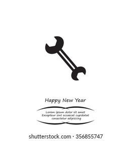 wrench icon , vector illustration