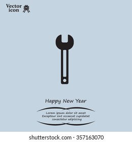 wrench icon , vector illustration