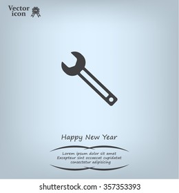 wrench icon , vector illustration