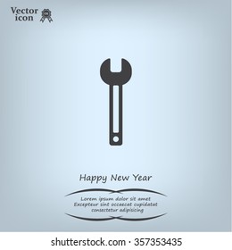 wrench icon , vector illustration