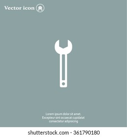 wrench icon , vector illustration