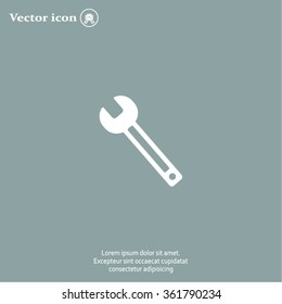wrench icon , vector illustration