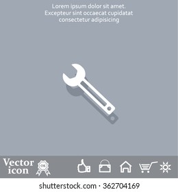 wrench icon , vector illustration