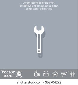 wrench icon , vector illustration