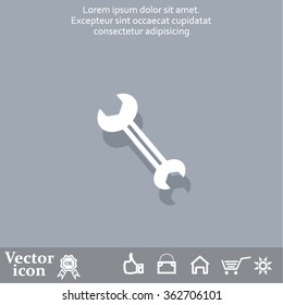 wrench icon , vector illustration