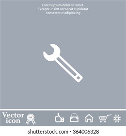 wrench icon , vector illustration
