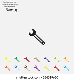 wrench icon , vector illustration