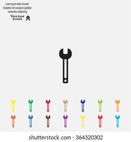 wrench icon , vector illustration