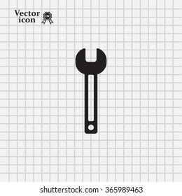 wrench icon , vector illustration