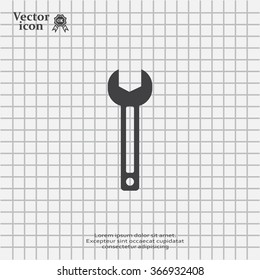 wrench icon , vector illustration