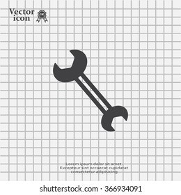 wrench icon , vector illustration