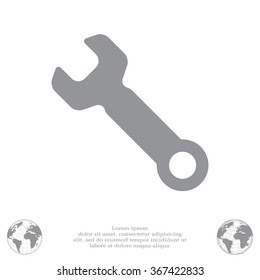 wrench icon , vector illustration