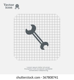 wrench icon , vector illustration