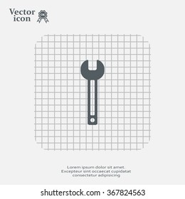wrench icon , vector illustration