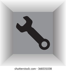 wrench icon , vector illustration