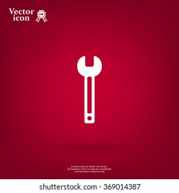 wrench icon , vector illustration