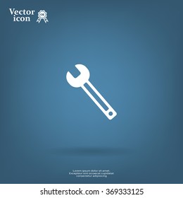 wrench icon , vector illustration