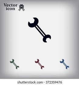 wrench icon , vector illustration