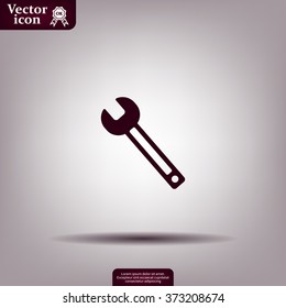 wrench icon , vector illustration