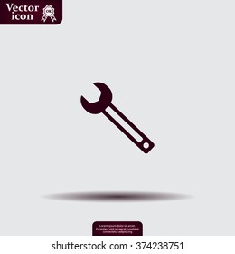 wrench icon , vector illustration