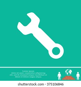 wrench icon , vector illustration